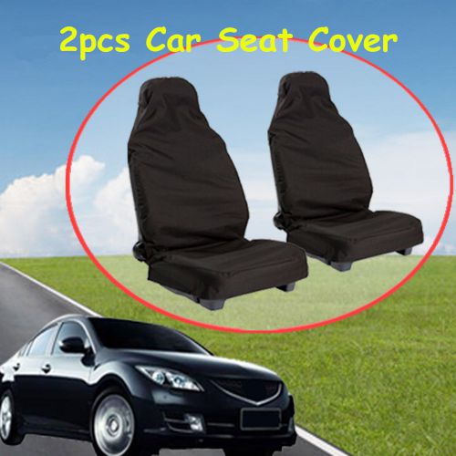 Universal car front seat cover van black heavt duty waterproof protectors muddy