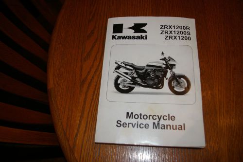 Zrx 1200 r kawasaki factory motorcycle service manual 2001-2004
