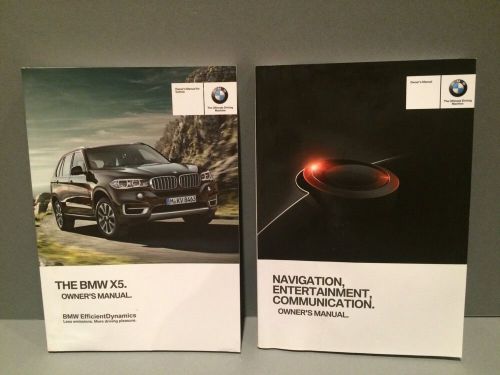 2014 bmw x5 owners manual navigation manual &amp; case  &#034;fast free u.s. shipping&#034;