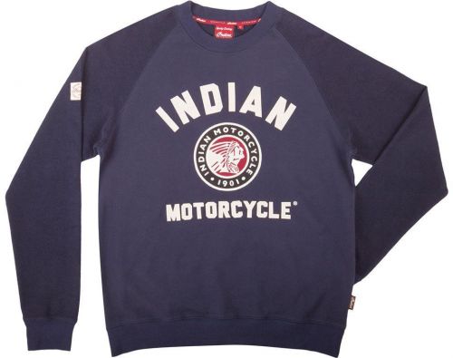 Indian motorcycle mens small navy imc raglan sweatshirt