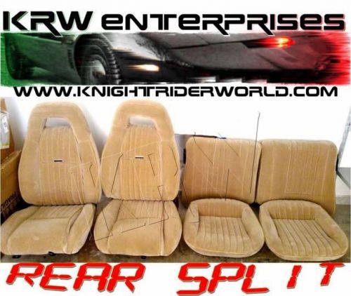 1982-92 pontiac firebird knight rider kitt karr upholstery kit seat covers split