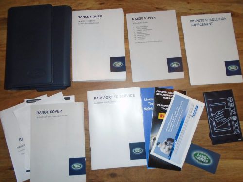 2014 range rover hse owners manual &amp; books w/navigation