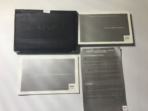 2004 infiniti g35 owners manual with case book set &amp; free same day shipping