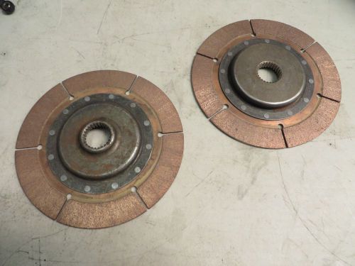 Pair new ap racing 7.25&#034; sintered clutch plates for twin plate clutch