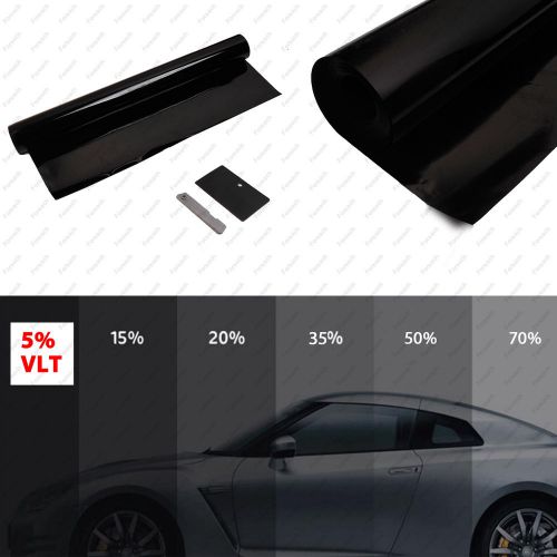 Car black pro car home glass window tint tinting film roll 50cm*6m 50% vlt new