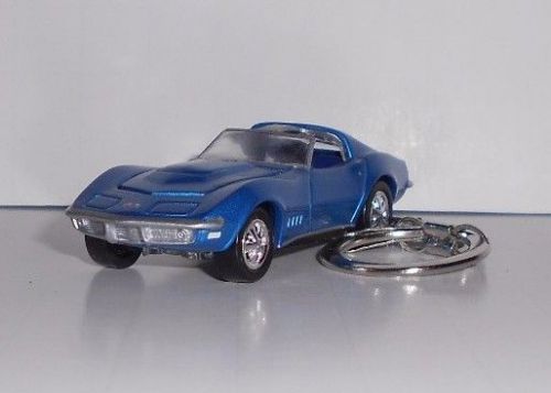 1968 chevy corvette blue key chain