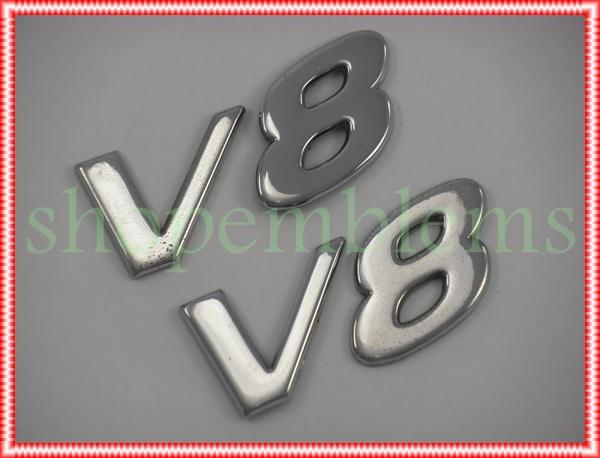 95-01 ford explorer v8 emblems letters fender nameplate badge body 2pc oem 97 98