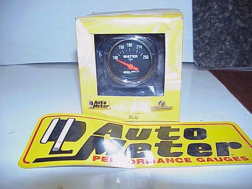 New old stock autometer #2532 electric 2&#034; water temperature gauge missing sender