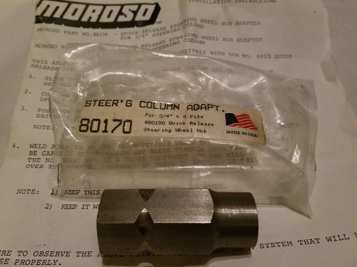Moroso steering column adapter 3/4&#034; o.d. fits quick release steering hub # 80170