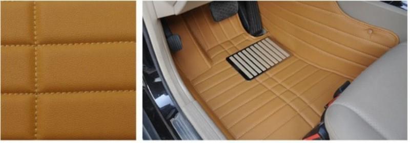 Audeltech custom fit floor mats full surrounded car mats & floor liner (yellow)