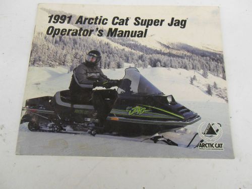 Arctic cat 1991 super jag operators manual