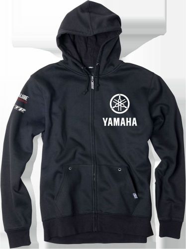 Factory effex yamaha fork zip up hoodie mens 2xl black 16-88258