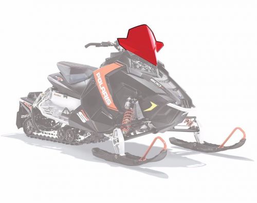 Polaris axys mid snowmobile windshield color: red part # 2880392