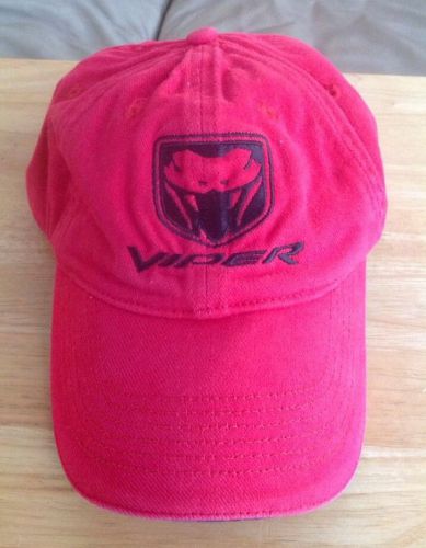 Dodge viper hat baseball cap adjustable red fangs