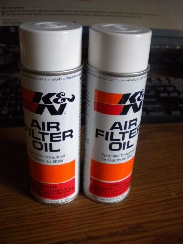 New nos k&amp;n engineering air filter oil 6.5oz. aerosol can 99-0504 quantity 2