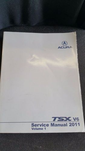 2011 acura tsx v6 service manual set