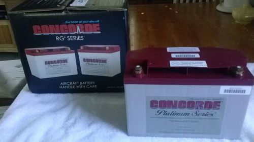 Concord rg-35 aviation maintenance free battery; used but like new fully charged