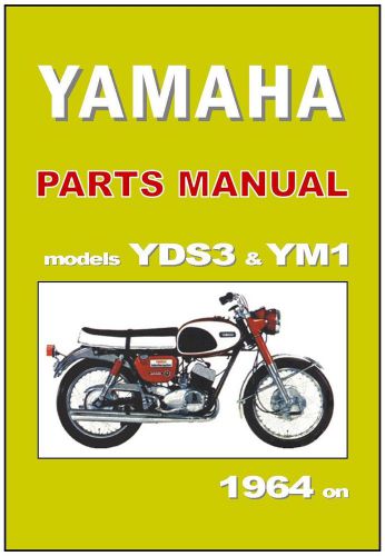 Yamaha parts manual yds3 &amp; ym1 1964 1965 1966 replacement spares catalog list