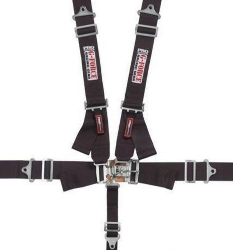 Expired g-force black pro series 5 point shoulder harness racing seat belts