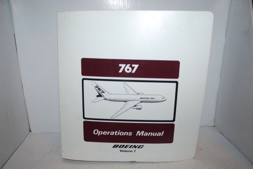 Original boeing issued 767 operations manual vol.1 - 1983
