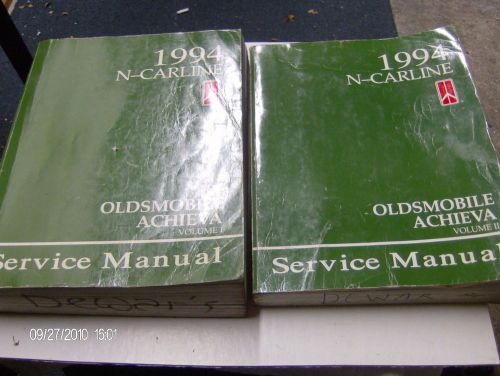 1994 oldsmobile achieva factory manuel set (2)