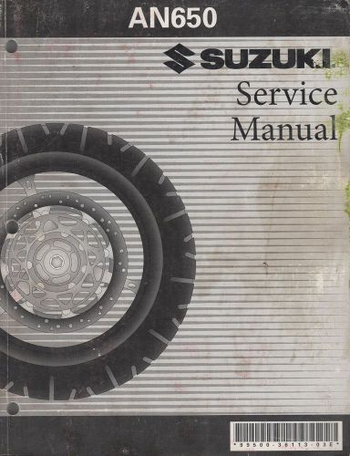 2003-2006 suzuki motorcycle  an650  p/n 99500-36113-03e service manual (582)