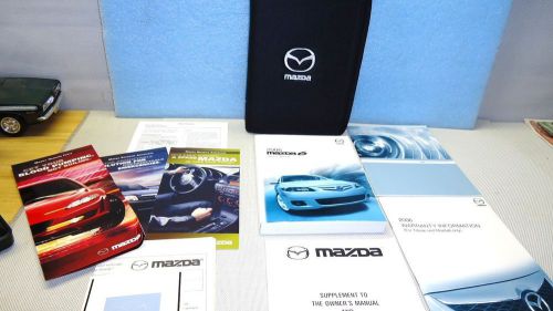 2006 mazda 6 original owner&#039;s manual handbook set w/case oem