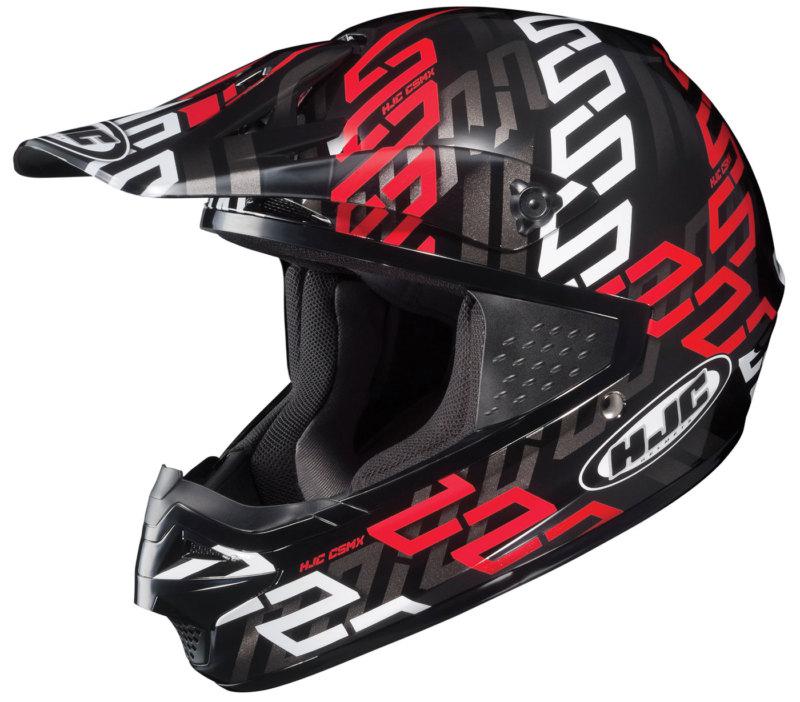 Hjc cs-mx link motocross helmet red size large