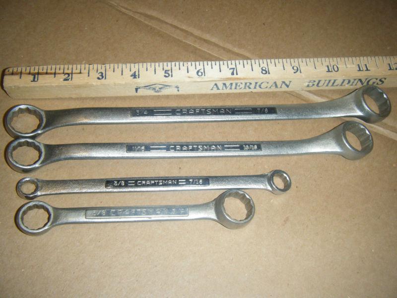 Four craftsman box end wrenches usa