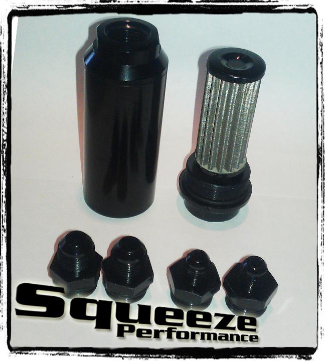 Billet fuel filter -6an -8an 100 micron 6 8 an
