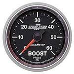 Autometer sport comp ii-boost gauge 2-1/16" mechanical 60 psi 2-1/16 3605