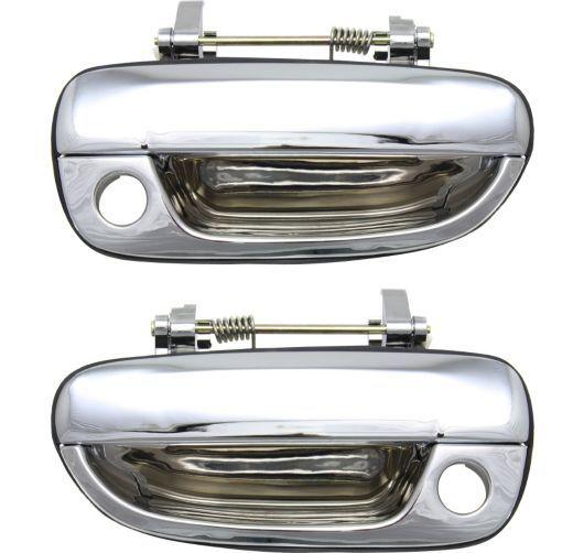 New exterior outside outer all chrome door handle pair set autobody fits hyundai