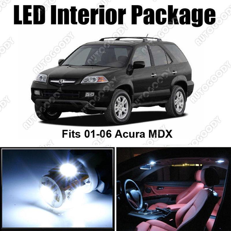 11 x white led lights interior package deal acura mdx