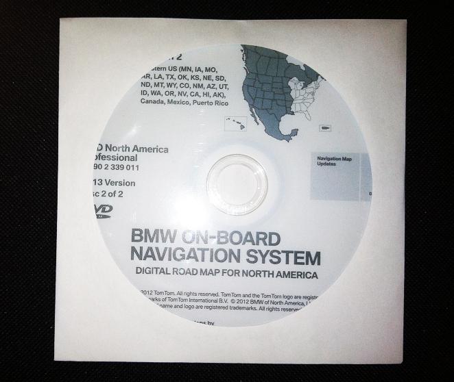 2013 bmw navigation dvd west professional map update disc replaces 2012 dvd