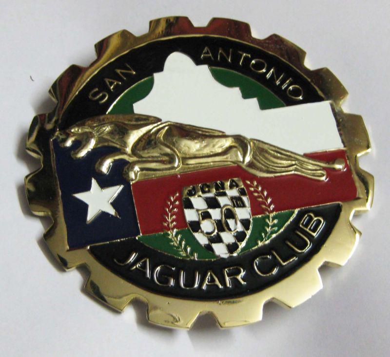 San antonio jaguar club badge emblem logos metal enamled badge car badge grill e