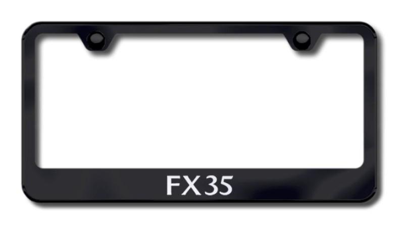 Infiniti fx35 laser etched license plate frame-black made in usa genuine