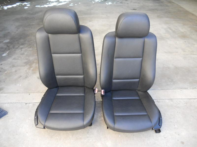 Bmw e36 328 e46 323i 325i 330i sedan front black leatherette vinyl manual seats 