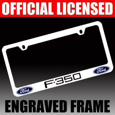 Ford *f-350* chrome license plate frame tag holder
