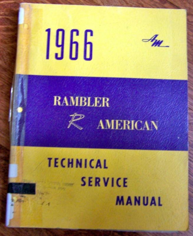1966 american motors rambler technical service manual