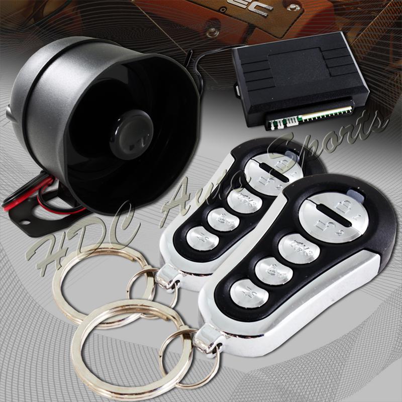 1-way remote car/truck security alarm+searching w/ black 5 button remote control