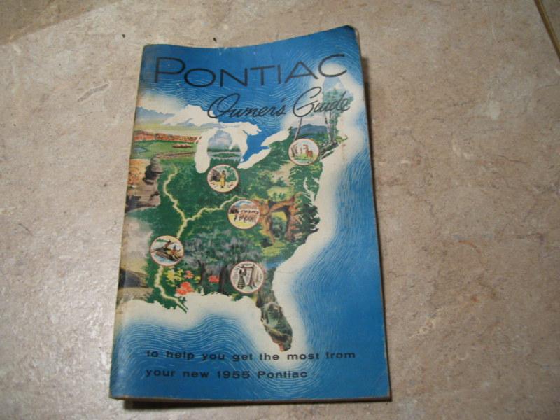 Vintage 1955 pontiac antique car owner operator manual book