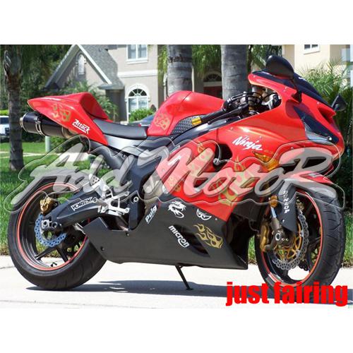 For zx-6r 05-06 zx 6r 2005-2006 injection molded fairing red lk6501