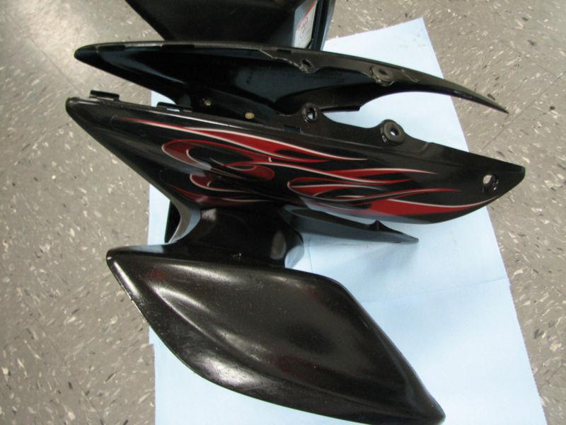 2007 trx 450er black front fender fenders 450r 450 er 2006 - 2012 #222f
