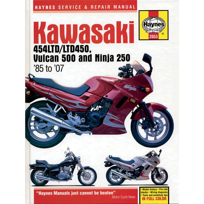 Haynes 2053 repair service manual kawasaki en450/500 1985-2004