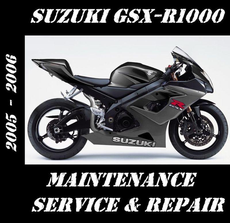 Suzuki gsxr1000 gsxr 1000 motorcycle workshop service repair manual 2005 2006