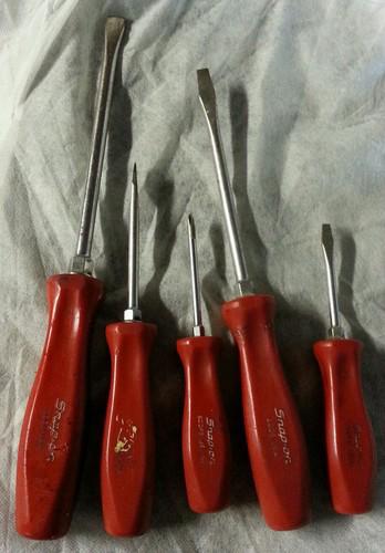 Snap on screwdriver set