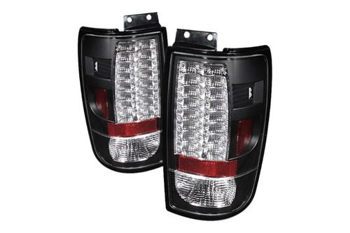 Spyder fe97g2 expedition black euro tail lights rear stop lamps w leds