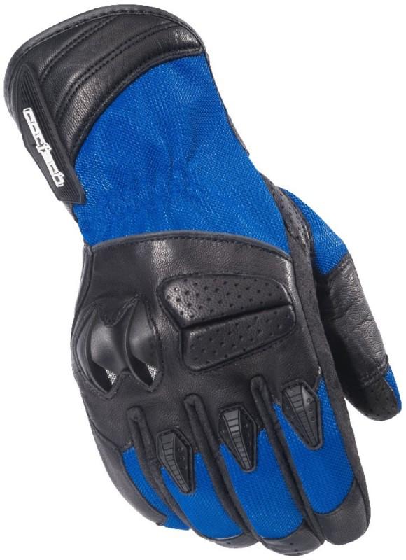 Cortech gx air 3 blue xs mesh leather motorcycle gloves gx-air