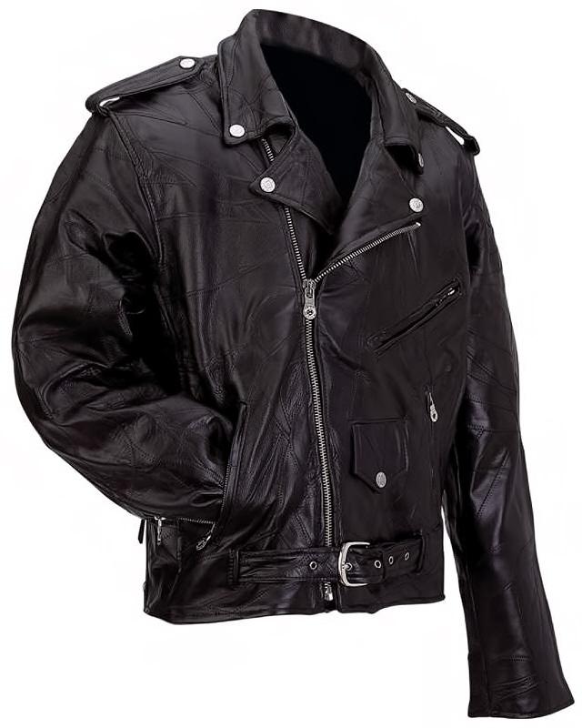 New! buffalo leather motorcycle biker jacket coat size 3xl