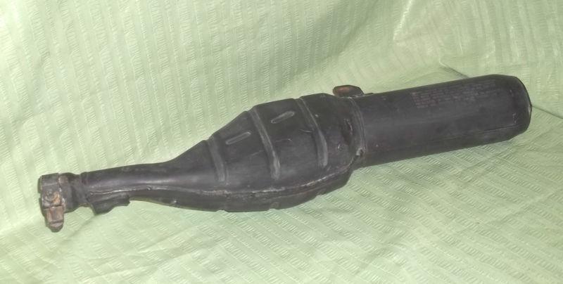 1986-87 yamaha tt350 exhaust pipe~muffler tip~silencer~oem p/n 1ln-14711-00